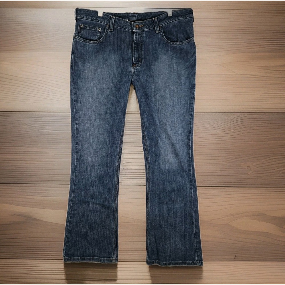Carhartt Womens 16x30 Flare Jeans Blue Denim Bootcut Workwear Western